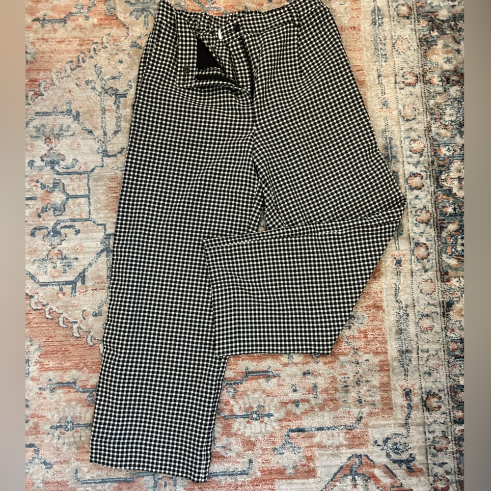 ASOS gingham wide leg pant